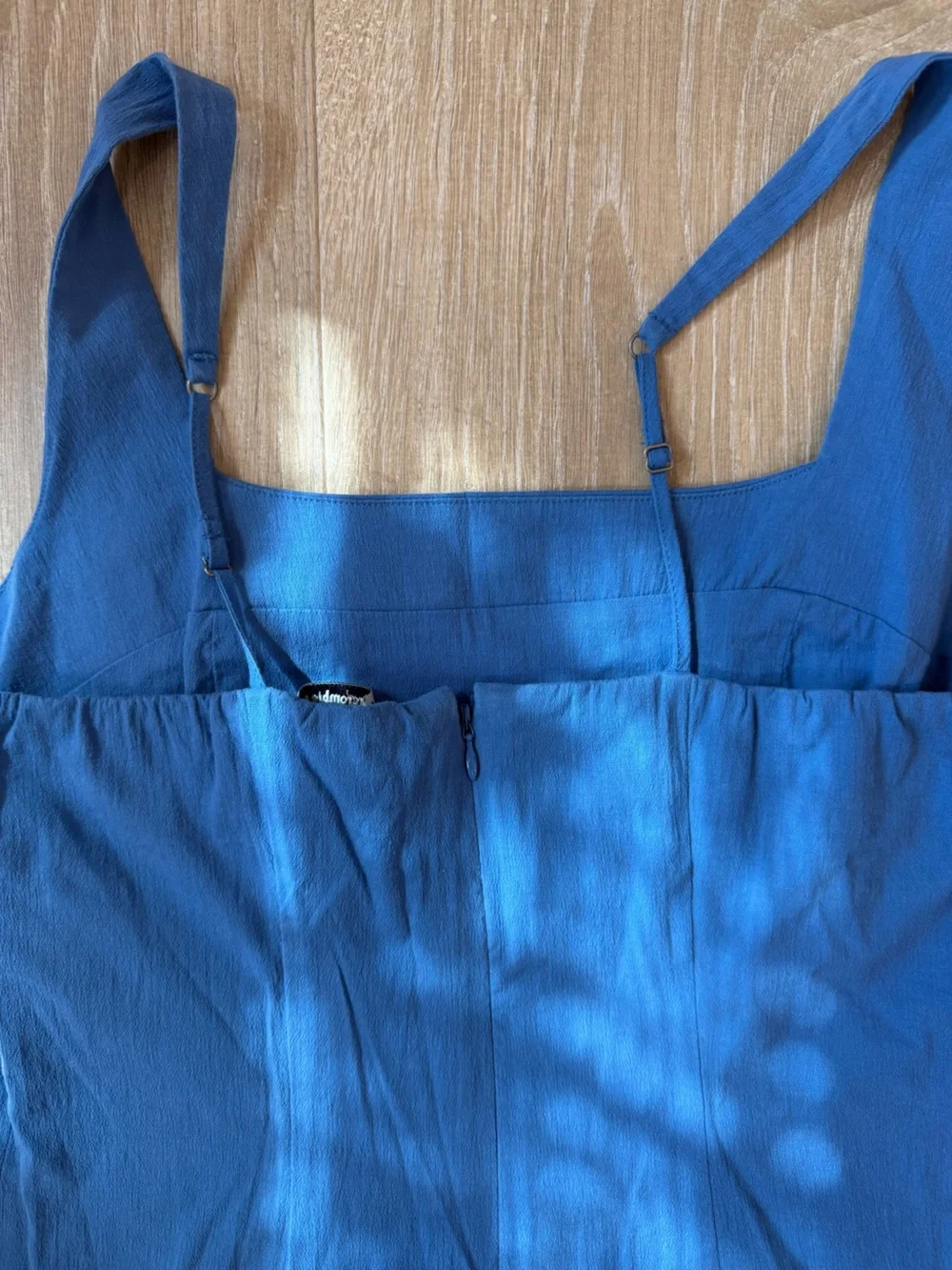 Abercrombie and Fitch Square-Neck Blue Maxi Dress with Wide Straps